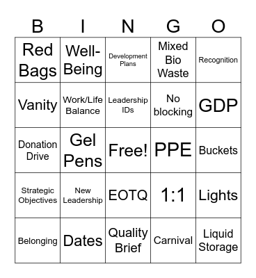 Molecular KEI Bingo Card