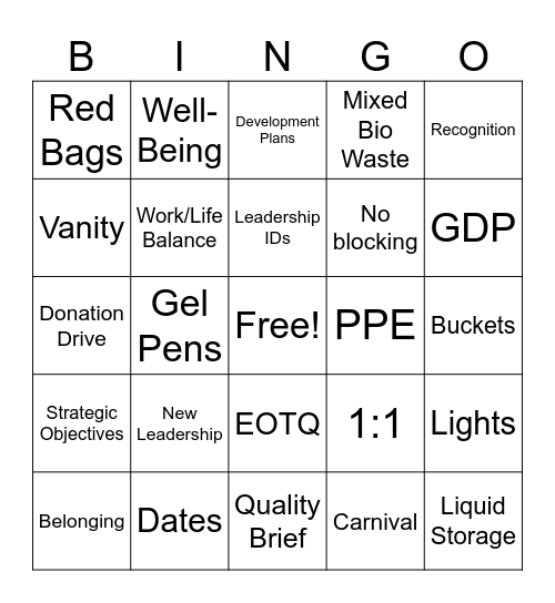 Molecular KEI Bingo Card