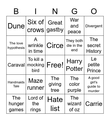 Booked and busy Bingo Card