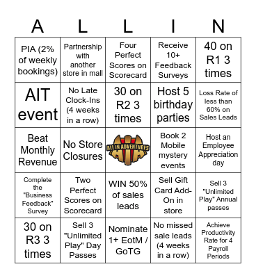 Southeast Bingo (Q4 2025) Bingo Card