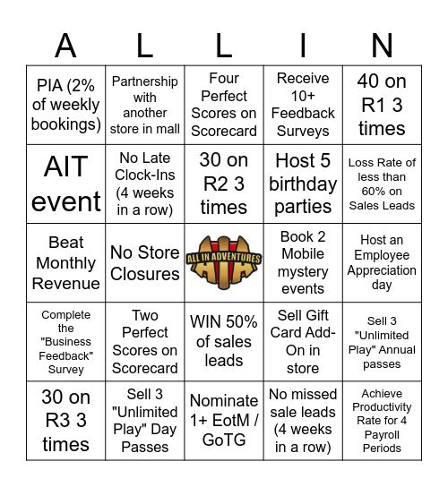 Southeast Bingo (Q4 2025) Bingo Card