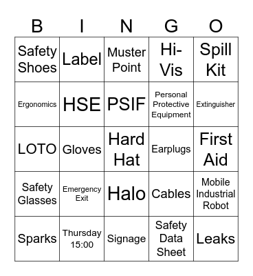 SFS - BINGO Card