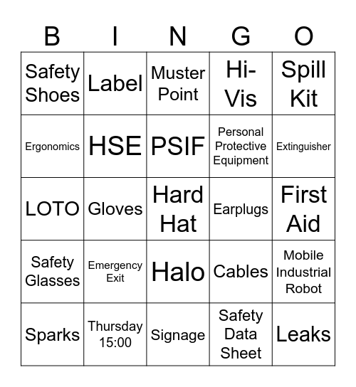 SFS - BINGO Card