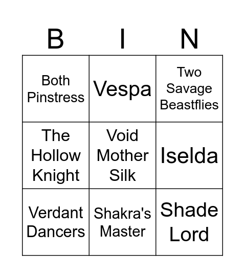 Pantheon of Pharloom fanservice prediction Bingo Card