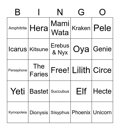 Bingo Card