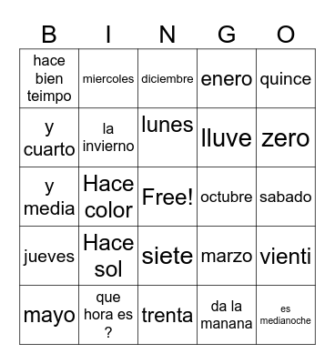 Bingo Card