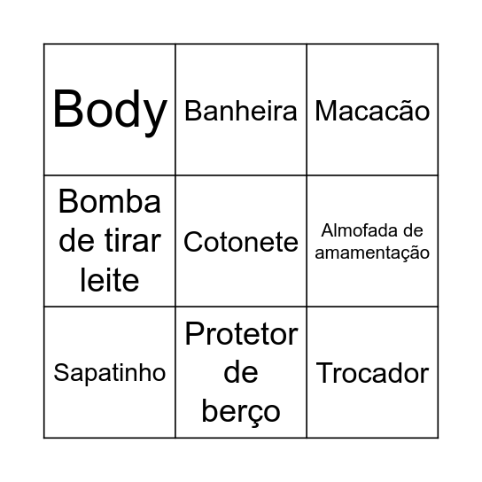 Chá da Natasha Bingo Card