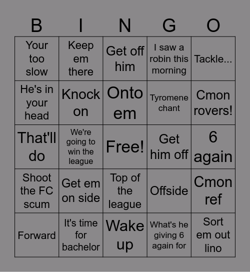 Kr bingo Card