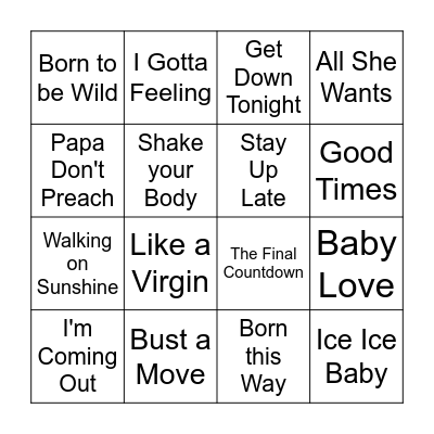 Labor and Delivery Bingo Card