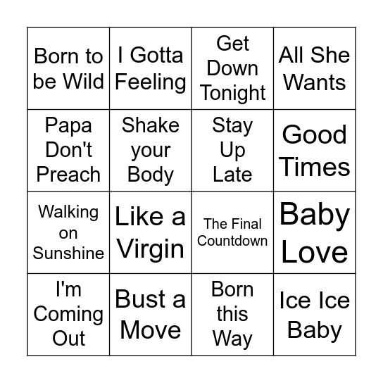 Labor and Delivery Bingo Card