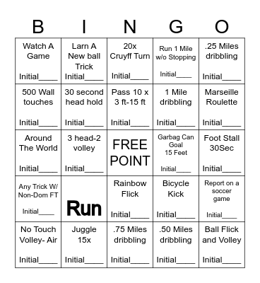 G11-WHITE 1 SOCCER BINGO SEPT 2025 Bingo Card