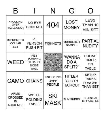 NOISE Bingo Card