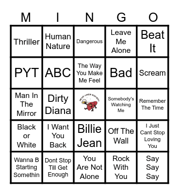Michael Jackson! Bingo Card
