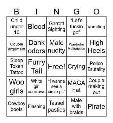 Louder Than Life Bingo Card