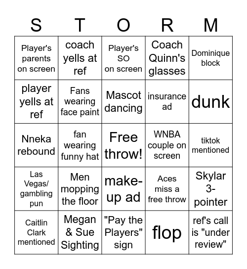 Playoffs Bingo! Bingo Card