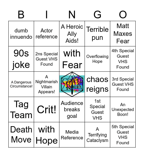 Thank Goodness It's Thursday! Bingo Card