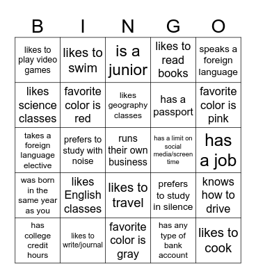 Bingo Card