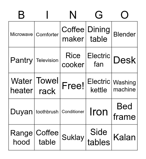 Team Dale Bingo Card