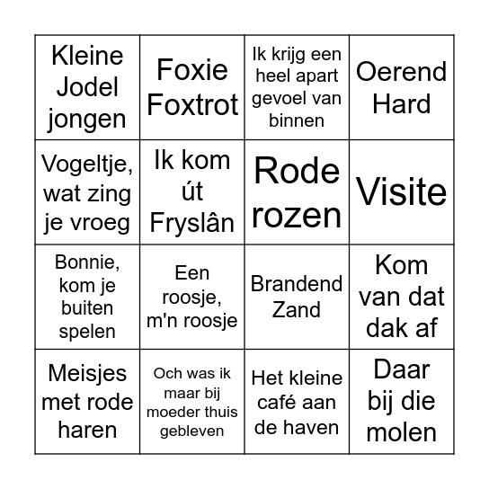 Lenna ronde 2 Bingo Card