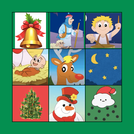 Kleine BSO Kerstmuziek Bingo Card