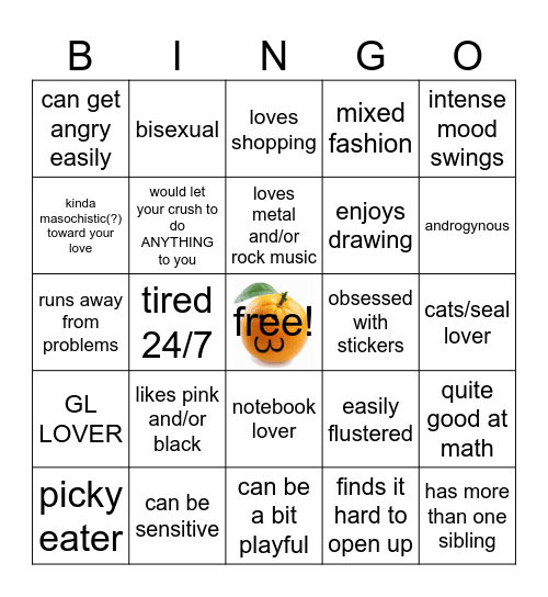 how much to relate to me! Bingo Card