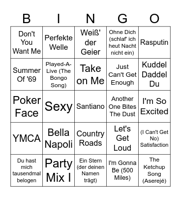 Carolas lustiges HitHitHit-Bingoooo! Bingo Card