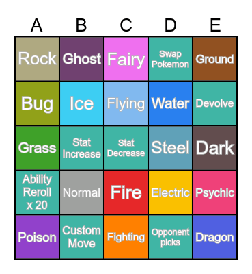Video Battleship Idea Bingo Card