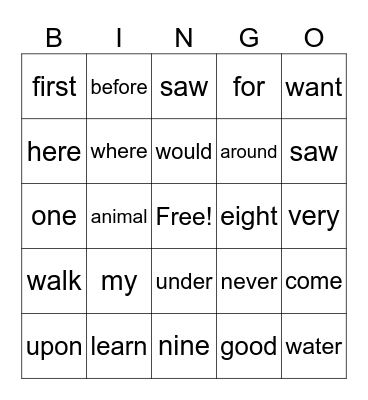 Bingo Set 5 Bingo Card