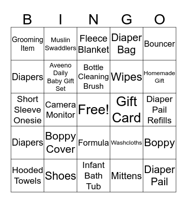 Welcome Isabelle Hope Bingo Card