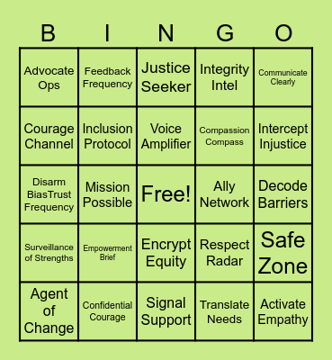 O&E Appreciation Bingo 2025 Bingo Card