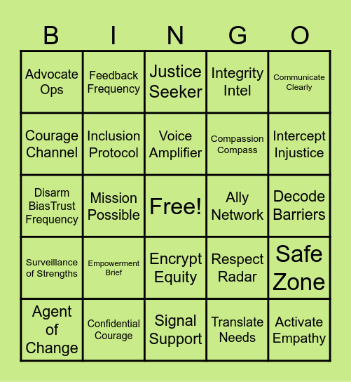 O&E Appreciation Bingo 2025 Bingo Card