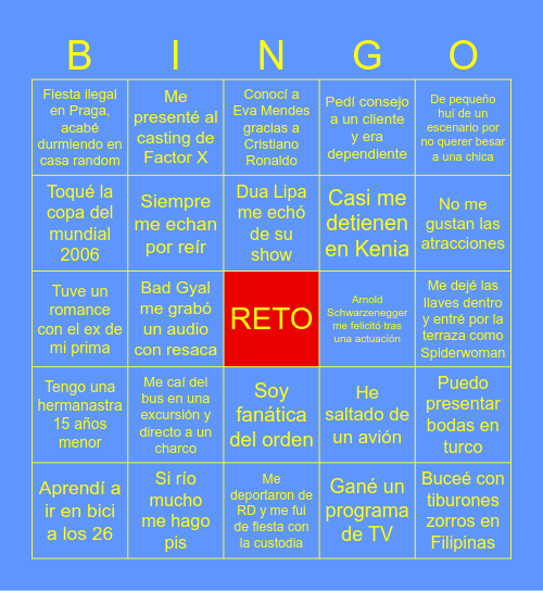 GENTE DE BIEN X ALL THOSE&FANGO Bingo Card