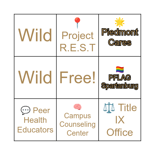 Resource Ready: Health Bingo Card