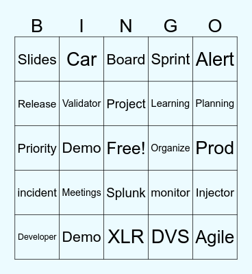 Retro bingo Card