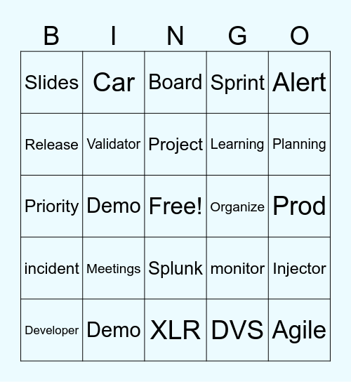 Retro bingo Card