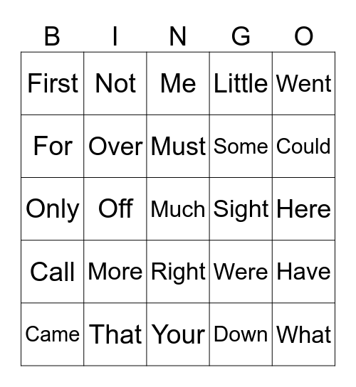 Top 100 Bingo Card