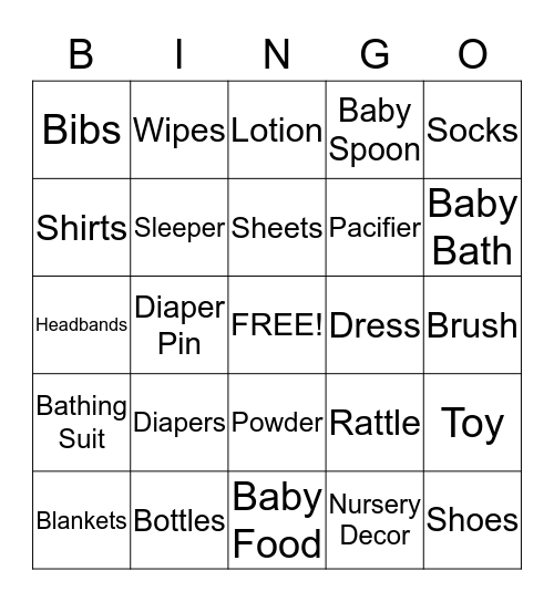 Bingo For Maci Bingo Card