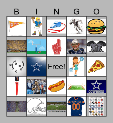 FOOTBALL Bingo Card