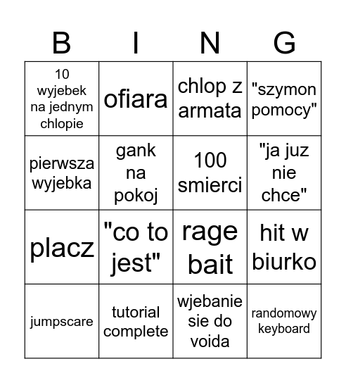 sekiro Bingo Card