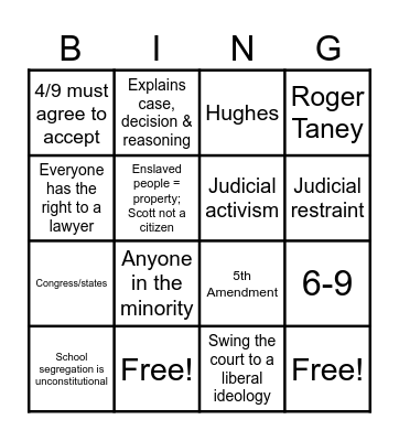2.10 - 2.11 Bingo Card