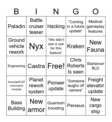 Citcon 2955 Bingo Card