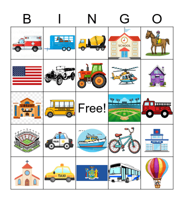 AHG Travel bingo Card