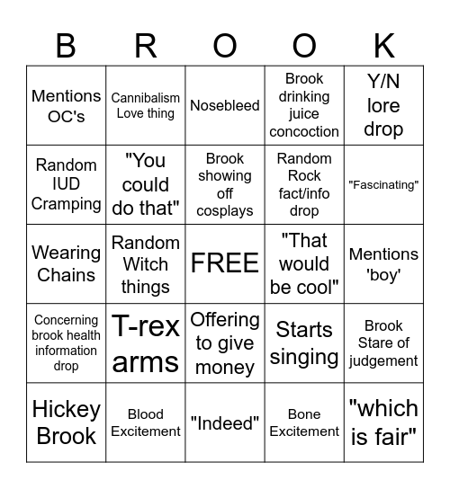 BINGOS Bingo Card