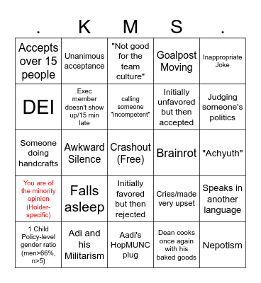 Delib BINGO! Bingo Card