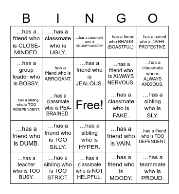 Find Someone Who... Bingo Card