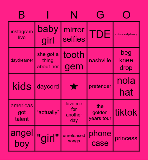 ★ THOMAS DAY BINGO ★ Bingo Card