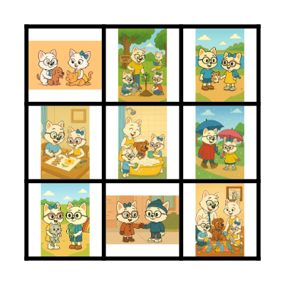 PETS AND CLOTHES Bingo Card