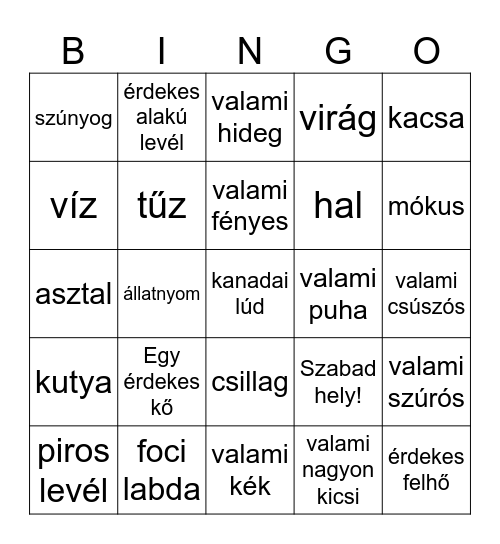 Nyílt Nap Bingo 2 Bingo Card