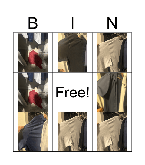 Daniel owns no clothes #poverty Bingo Card