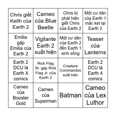 Peacemaker S02 | E06-E08 Bingo Card